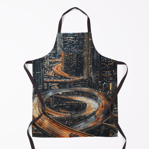 Item preview, Neon Veins of the City: A Futuristic Urban Highway designed and sold by oanaunciuleanu.