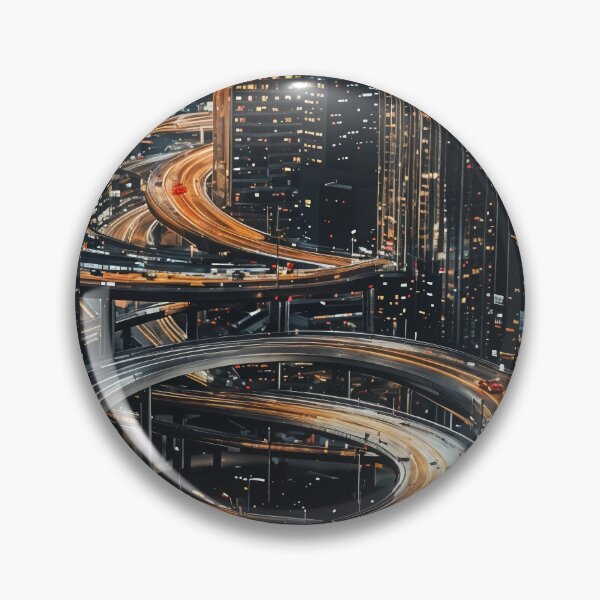 Item preview, Neon Veins of the City: A Futuristic Urban Highway designed and sold by oanaunciuleanu.