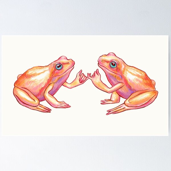 Item preview, Ranas de promesa rosa designed and sold by Zack Stith.