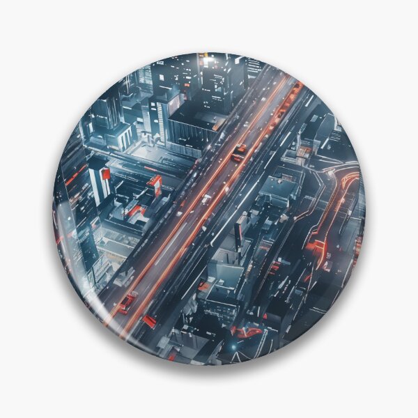 Item preview, Neon Veins of the City: A Futuristic Urban Highway designed and sold by oanaunciuleanu.