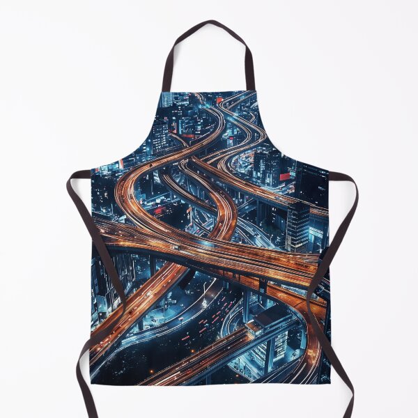 Item preview, Neon Veins of the City: A Futuristic Urban Highway designed and sold by oanaunciuleanu.