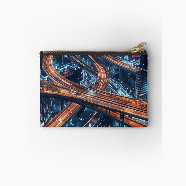 Item preview, Neon Veins of the City: A Futuristic Urban Highway designed and sold by oanaunciuleanu.