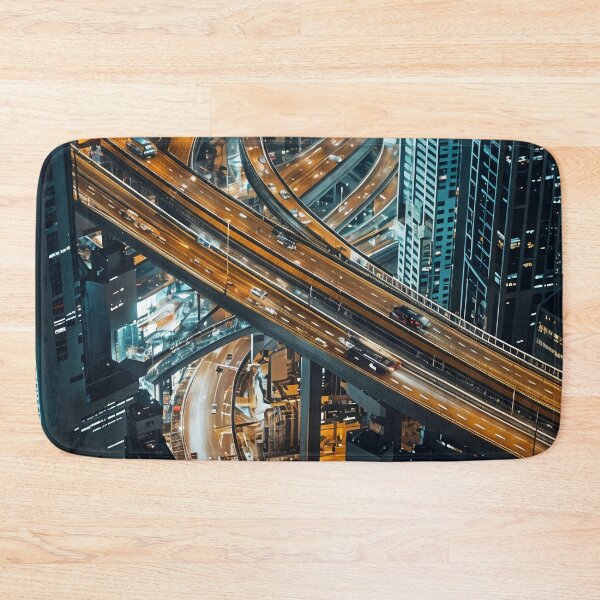Item preview, Neon Veins of the City: A Futuristic Urban Highway designed and sold by oanaunciuleanu.