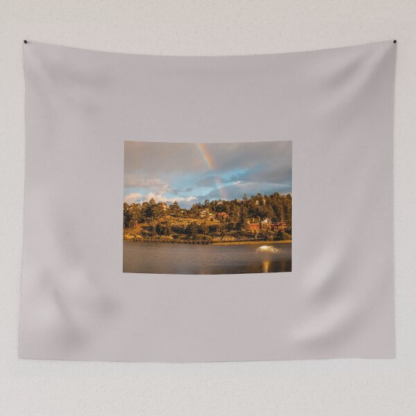 Item preview, Rainbow Over Big Bear Lake, California designed and sold by Scenic West - Photos by Angel.