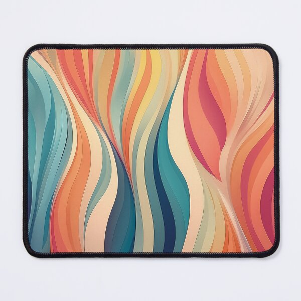 Item preview, A retro-inspired pattern design with waves vintage color pastel combinations. designed and sold by HEMRO.