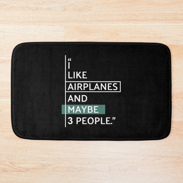 Item preview, I Like Airplanes Funny Quote designed and sold by MaryAller.