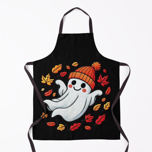 Item preview, Flying Ghost in Autumn Leaves Tee – Cute Halloween Fall Shirt designed and sold by BlankCanvasHaHa.