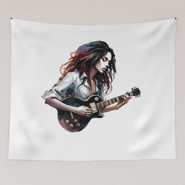Item preview,  “Electric Harmonies: The Guitarist and his Bewitching Riffs” designed and sold by CHRIST5000.