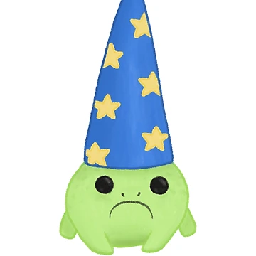 Artwork thumbnail, grumpy wizard frog by That Autist Artist
