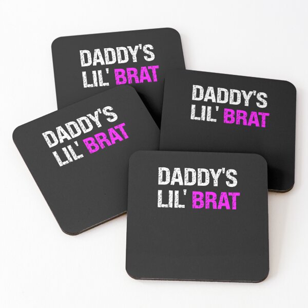 Item preview, Daddy's Lil' Brat Sarcastic Submissive Saying designed and sold by SharpThreadZ.