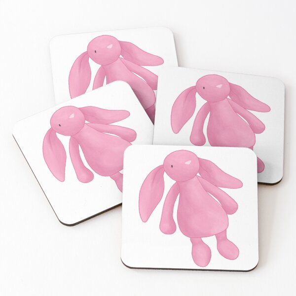 Item preview, pink bunny plushie designed and sold by That Autist Artist.