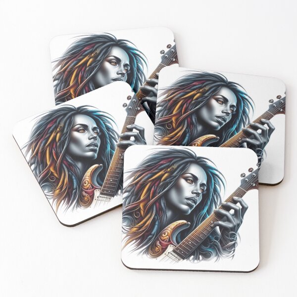 Item preview, “Electric Harmonies: The Guitarist and his Bewitching Riffs” designed and sold by CHRIST5000.