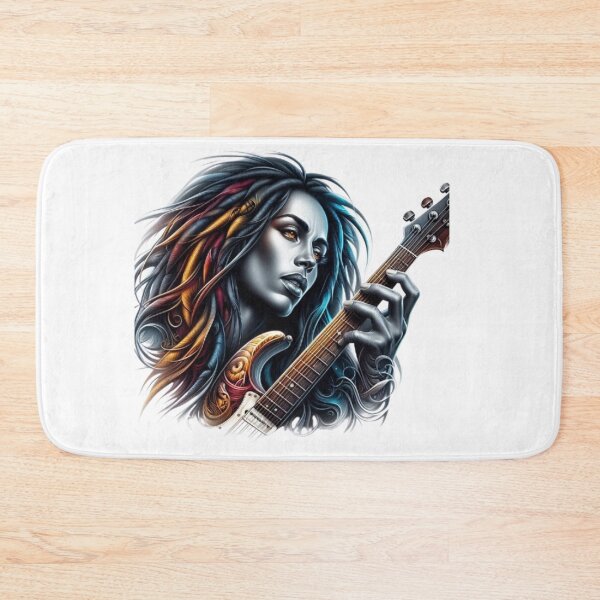Item preview, “Electric Harmonies: The Guitarist and his Bewitching Riffs” designed and sold by CHRIST5000.