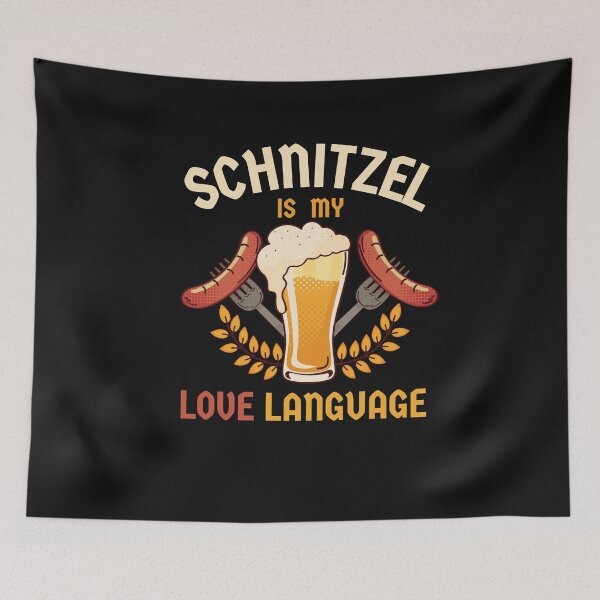 Item preview, Schnitzel Is My Love Language Funny Beer Festival designed and sold by SharpThreadZ.