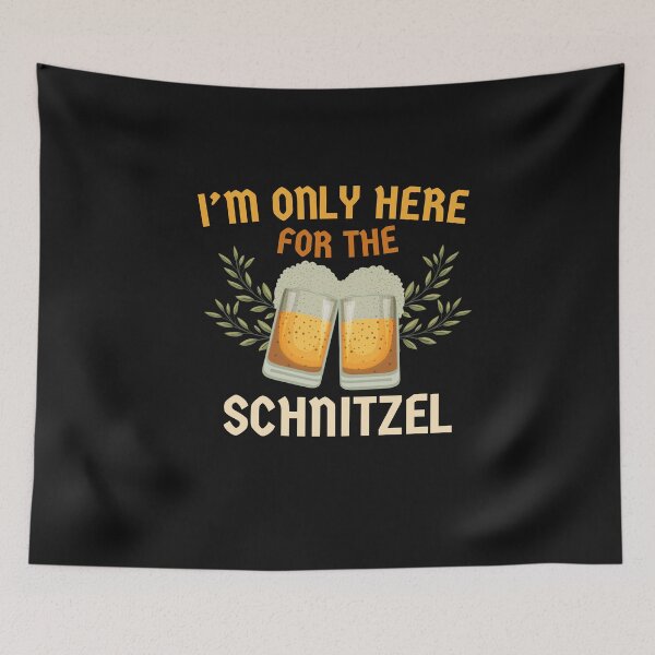 Item preview, I'm Only Here For The Schnitzel Funny German designed and sold by SharpThreadZ.