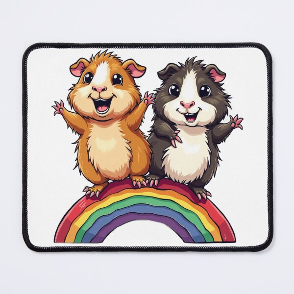 Artikelvorschau, süße Meerschweinchen chillen auf dem Regenbogen - Sticker für Meerschweinchenfans entworfen und verkauft von VelvetClawStudio.