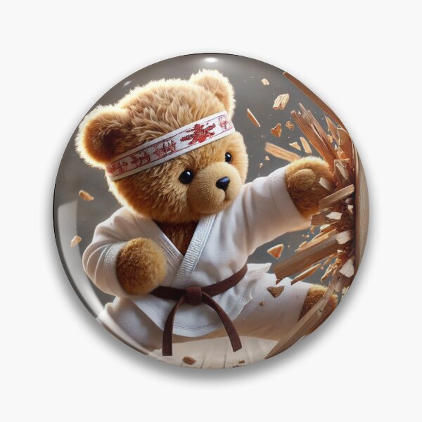 Item preview, Karate bear with ribbon designed and sold by Osintown.