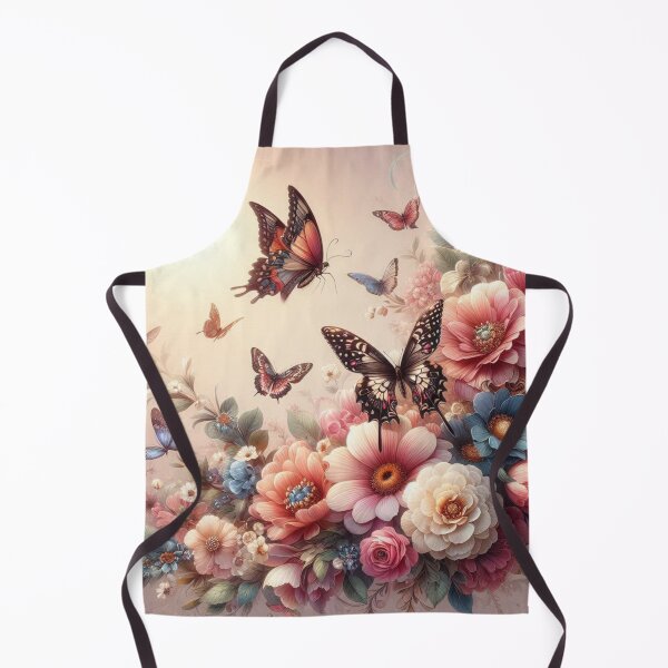 Artikelvorschau, Florale Eleganz mit Schmetterlingen entworfen und verkauft von ZenOfAIarts.
