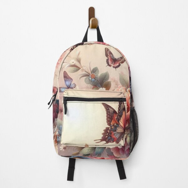 Item preview, Floral Elegance with Butterflies designed and sold by ZenOfAIarts.