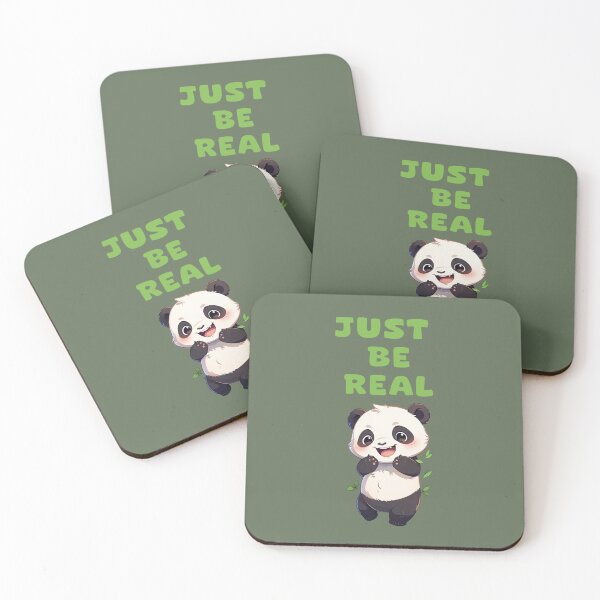 Item preview, just be real, adorable panda animal lovers designed and sold by La Loca.