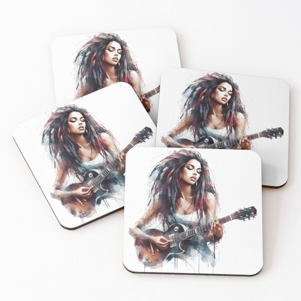 Item preview, “Electric Harmonies: The Guitarist and his Bewitching Riffs” designed and sold by CHRIST5000.