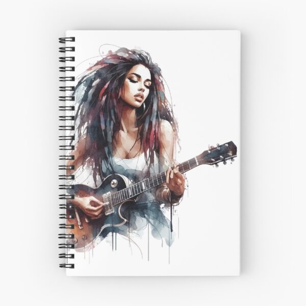 Item preview, “Electric Harmonies: The Guitarist and his Bewitching Riffs” designed and sold by CHRIST5000.