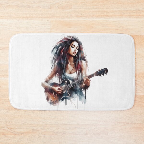 Item preview, “Electric Harmonies: The Guitarist and his Bewitching Riffs” designed and sold by CHRIST5000.