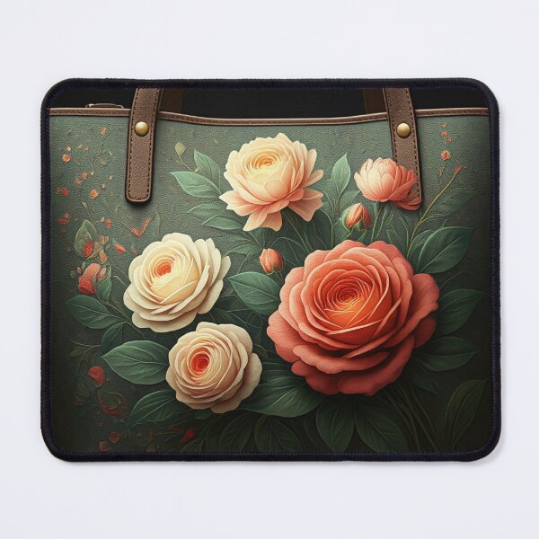 Item preview, Floral Elegance: Designer Tote Bag designed and sold by ZenOfAIarts.