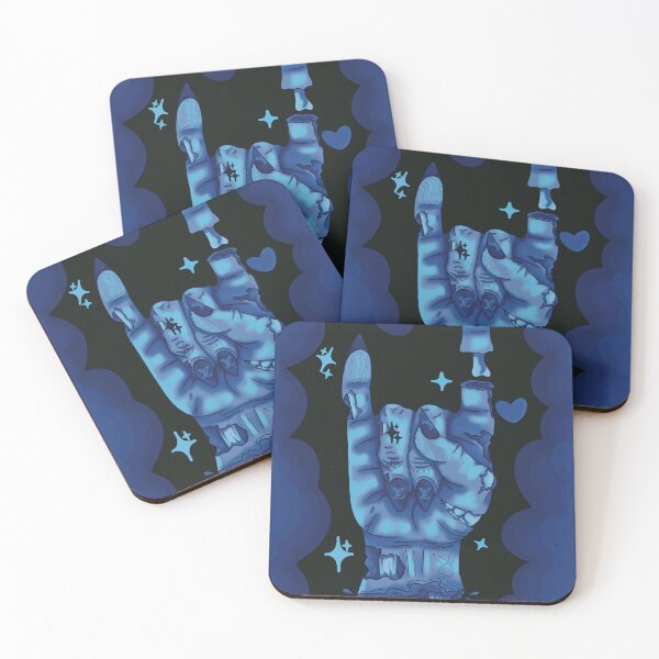 Item preview, Y2K Zombie Hand (blue and black themed) designed and sold by ChaosIllustrate.