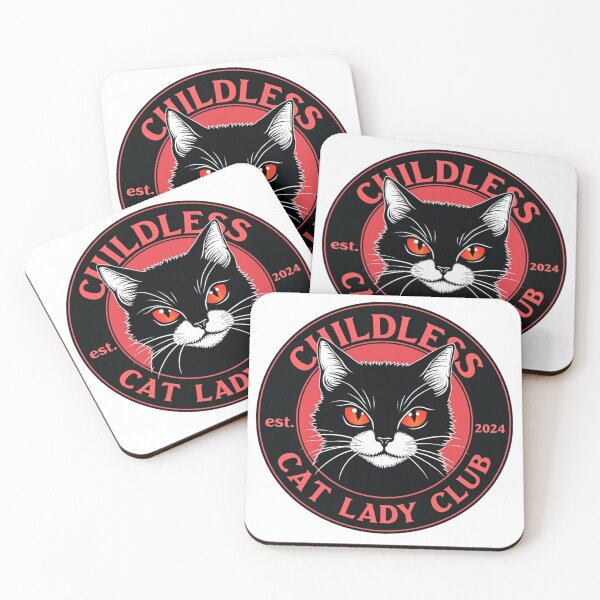Item preview, Childless Cat Lady Club est 2024 designed and sold by KiwiSwag.