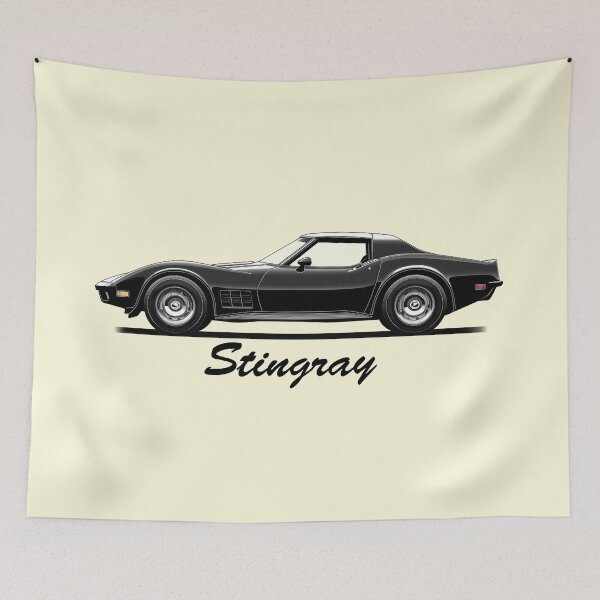 Item preview, C3 Corvette illustration designed and sold by blackdogshop.