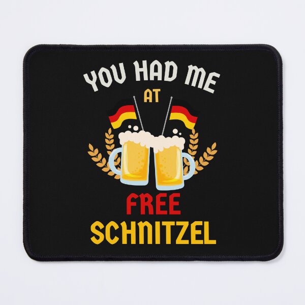 Item preview, You Had Me At Free Schnitzel Funny Beer designed and sold by SharpThreadZ.