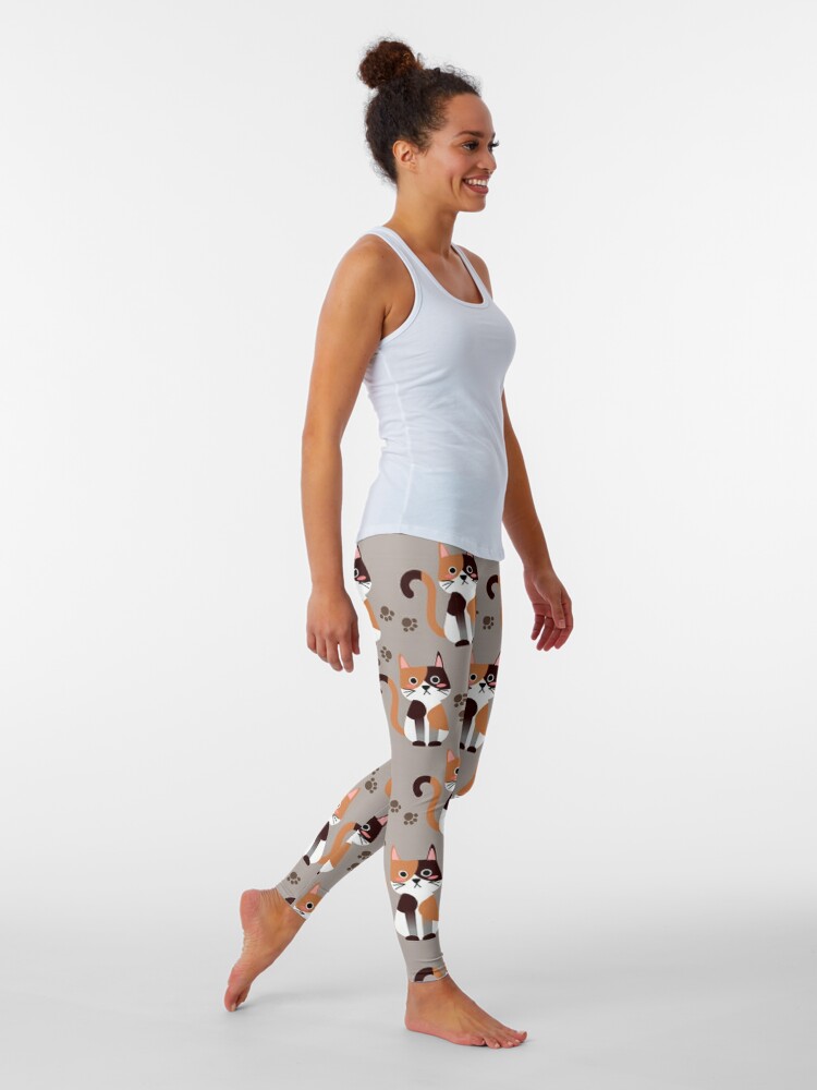 Alternate view of Calico Cats - Lots of Calico Cats Leggings