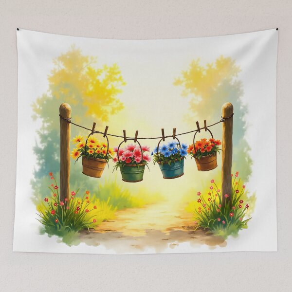 Item preview, A Line of Flowers designed and sold by PictureNZ.
