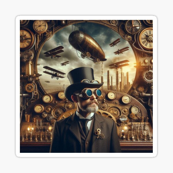 Item preview, Timekeeper’s Steampunk Domain designed and sold by ZenOfAIarts.