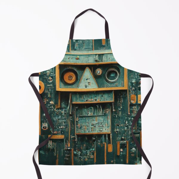 Aperçu de l'œuvre Résumé industriel : Le visage mécanique créée et vendue par ZenOfAIarts.
