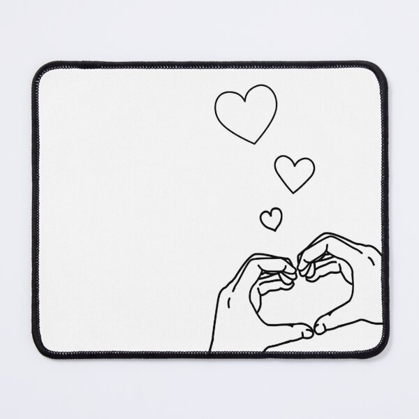 Item preview,  Heart Hands, from self perspective. White Back 2 designed and sold by ClearAndHappy.