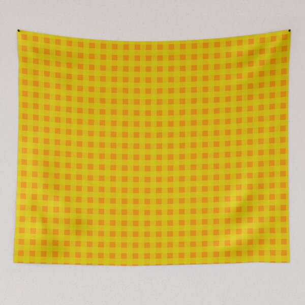 Item preview, Orange, Gold, and Lime Gingham Pattern Design designed and sold by ModdiesColors.