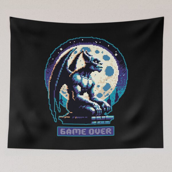 Item preview, Whimsigoth Retro Game Over Gargoyle designed and sold by raymondjmcd.