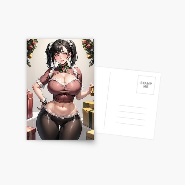 Item preview, Hanae with tight pants and short carmine blouse posing from the front designed and sold by Mairerisu.