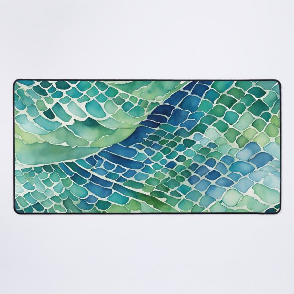 Item preview, Teal Green Blue Mermaid Tail Scales Ocean Beachy designed and sold by SeaStarMermaids.