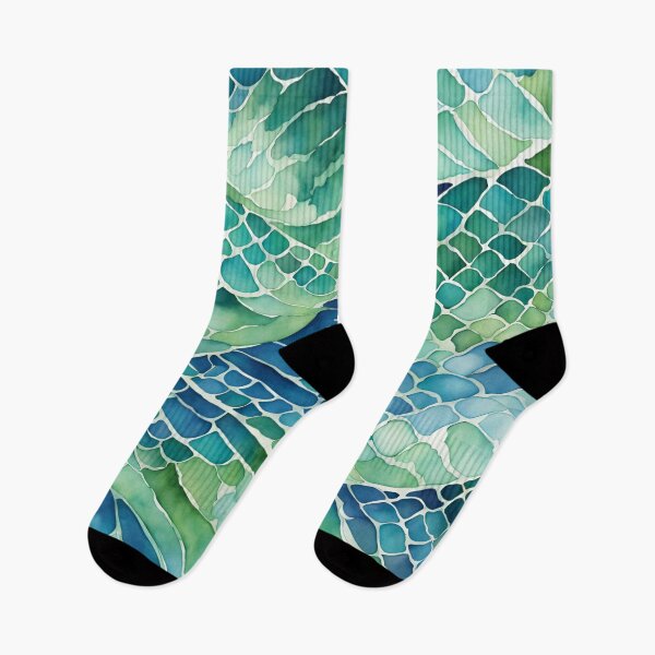 Item preview, Teal Green Blue Mermaid Tail Scales Ocean Beachy designed and sold by SeaStarMermaids.