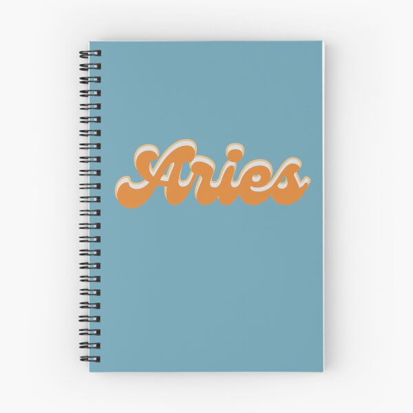 Item preview, Aries with shadow script - vintage colors minimalist designed and sold by DesignCollectiv.