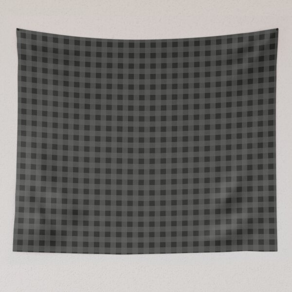 Item preview, Dark Gray, Charcoal, and Black Gingham Pattern  designed and sold by ModdiesColors.