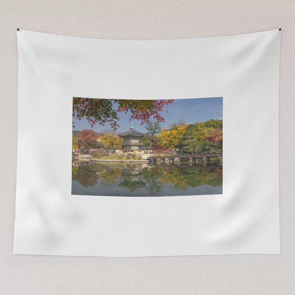 Item preview, Hyangwonjeong Pavilion in Autumn designed and sold by TonyCrehan.