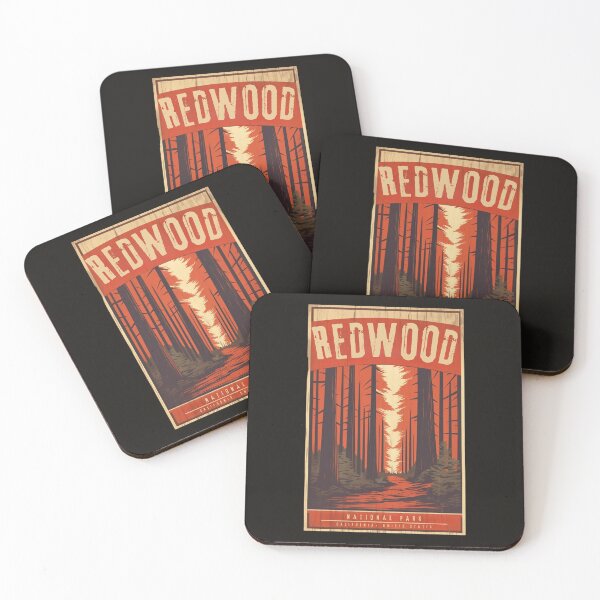 Item preview, A Vintage Travel Illustration of Redwood National Park - California - United States  designed and sold by GoodOldVintage.