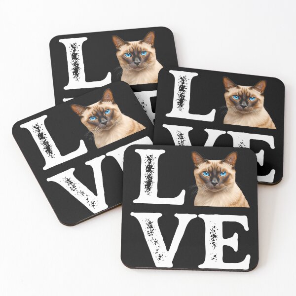Item preview, LOVE Siamese Cat - Adorable Cat Lover Design designed and sold by Fredster1966.