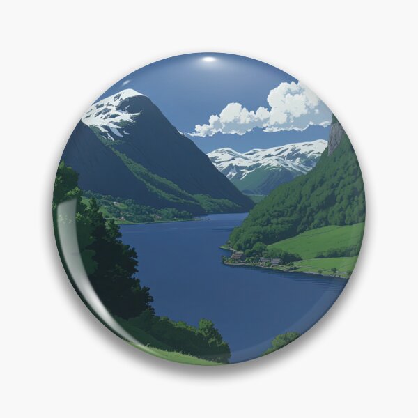 Artikelvorschau, Fjord in Norwegen | Anime-Stil entworfen und verkauft von ComicsFactory.