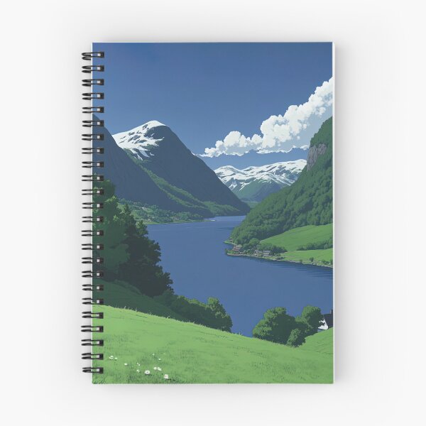 Item preview, Fjord in Norway | Anime style designed and sold by ComicsFactory.