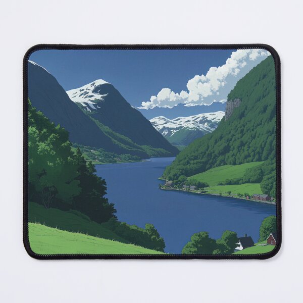 Item preview, Fjord in Norway | Anime style designed and sold by ComicsFactory.